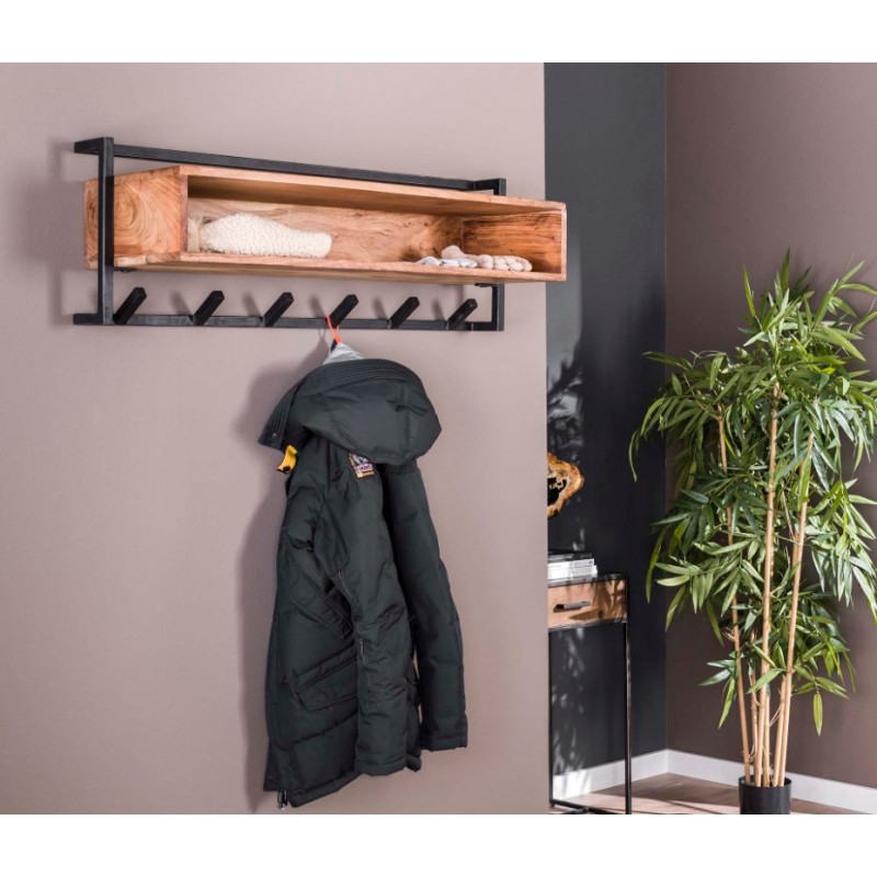 ZI Coatrack air solid 6 hooks open compartment